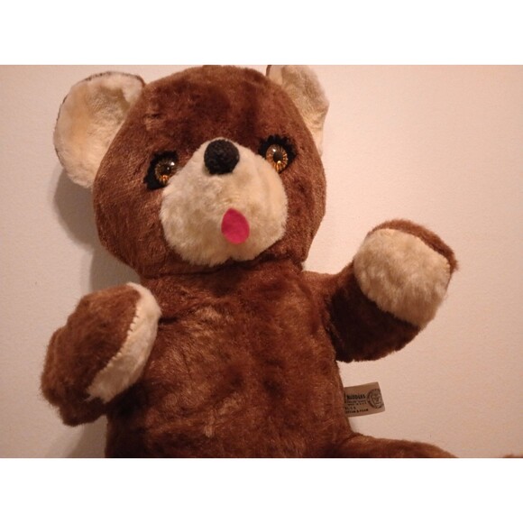 Knickerbocker Teddy Kuddles Wind Up Lullaby Music Plush Bear 18"  1950s-70s? - Picture 5 of 12